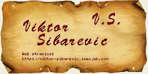 Viktor Šibarević vizit kartica